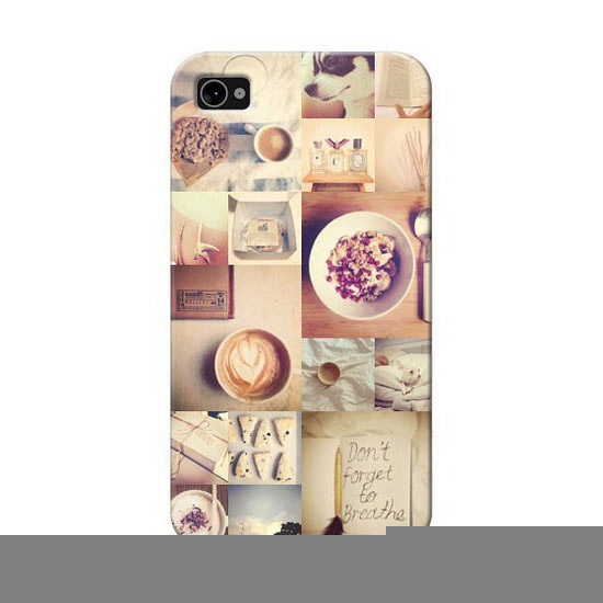 Inserting the photos made of unique iPhone protective case